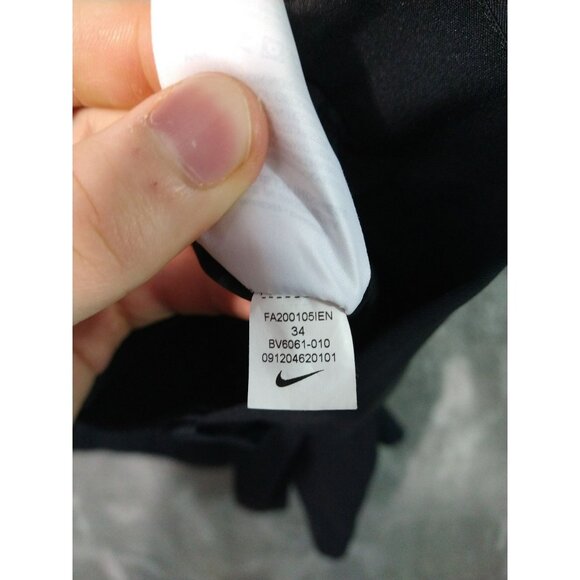 Nike Golf Shorts Mens 34 Black Chino Tour Dri Fit Standard Flat Front Mid Rise - Picture 9 of 10